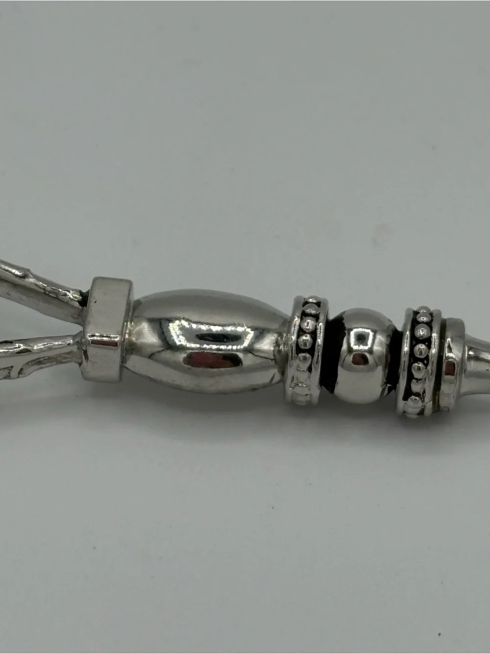 Silver Tone Reindeer Appetizer Fork Christmas Holiday Serving Utensil